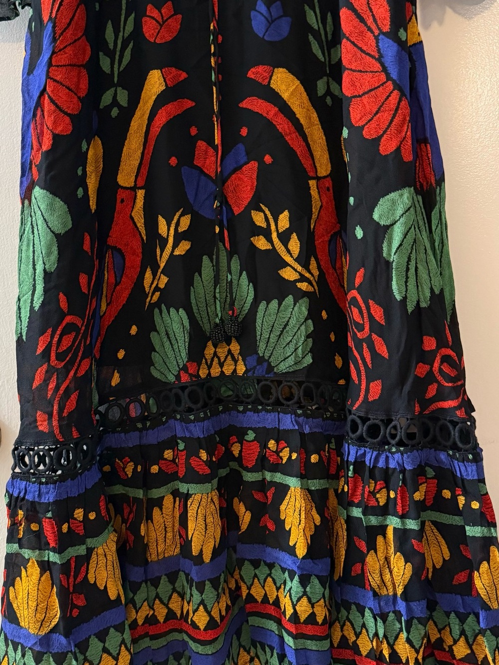 NWT FARM RIO from Anthropologie  Georgette Maxi dress size XS - Picture 6 of 7